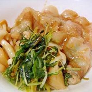 たっぷりの水菜で♪簡単豚肉との蒸し煮